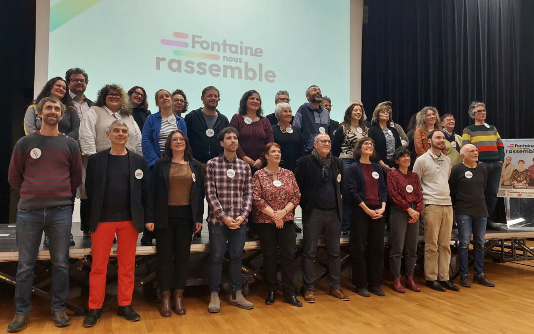 Candidats et programme de Fontaine nous rassemble