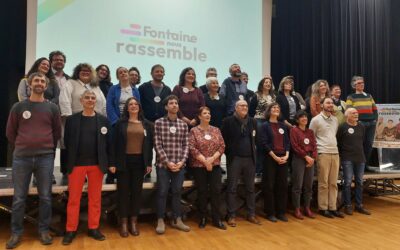 Candidats et programme de Fontaine nous rassemble