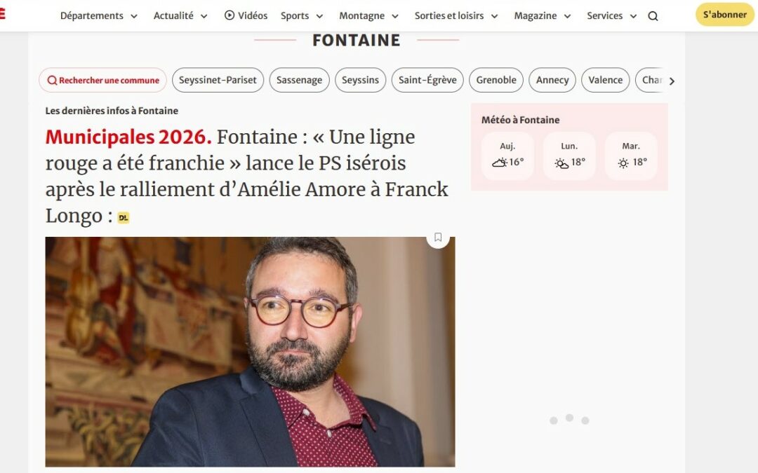 Amélie AMORE désavouée par le Parti Socialiste