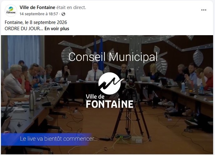 Conseil Municipal 14 septembre 2026